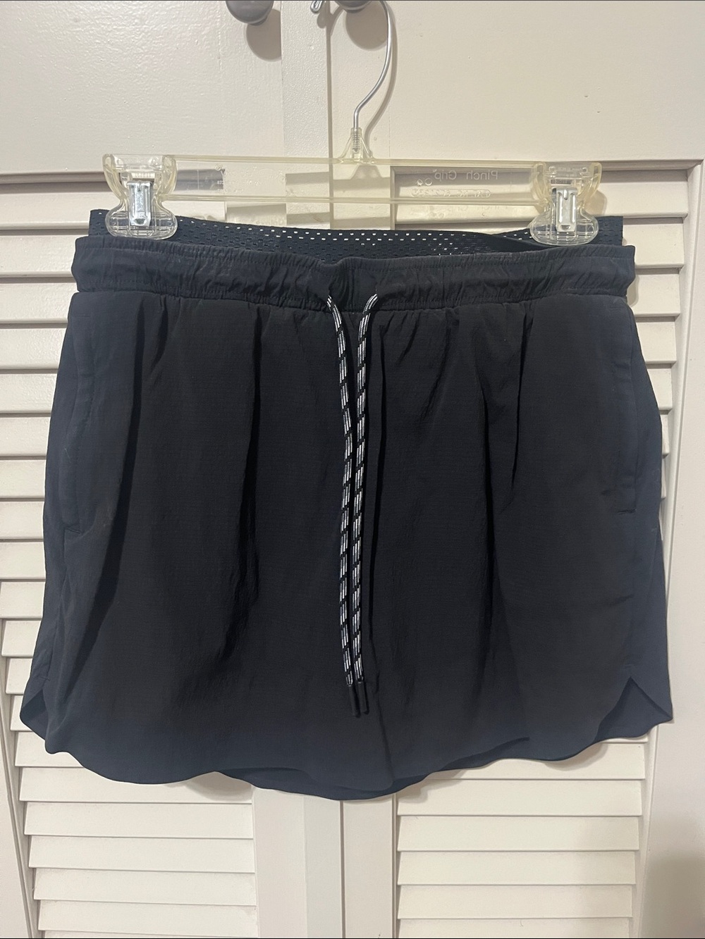 Athleta Black Athletic Drawstring Skort